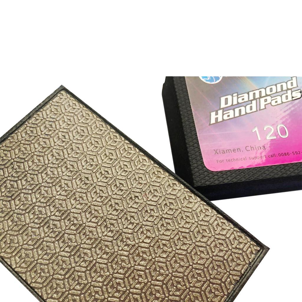 Diamond Polishing Hand Pad Block for Granite Marble Stone Black Grit 120