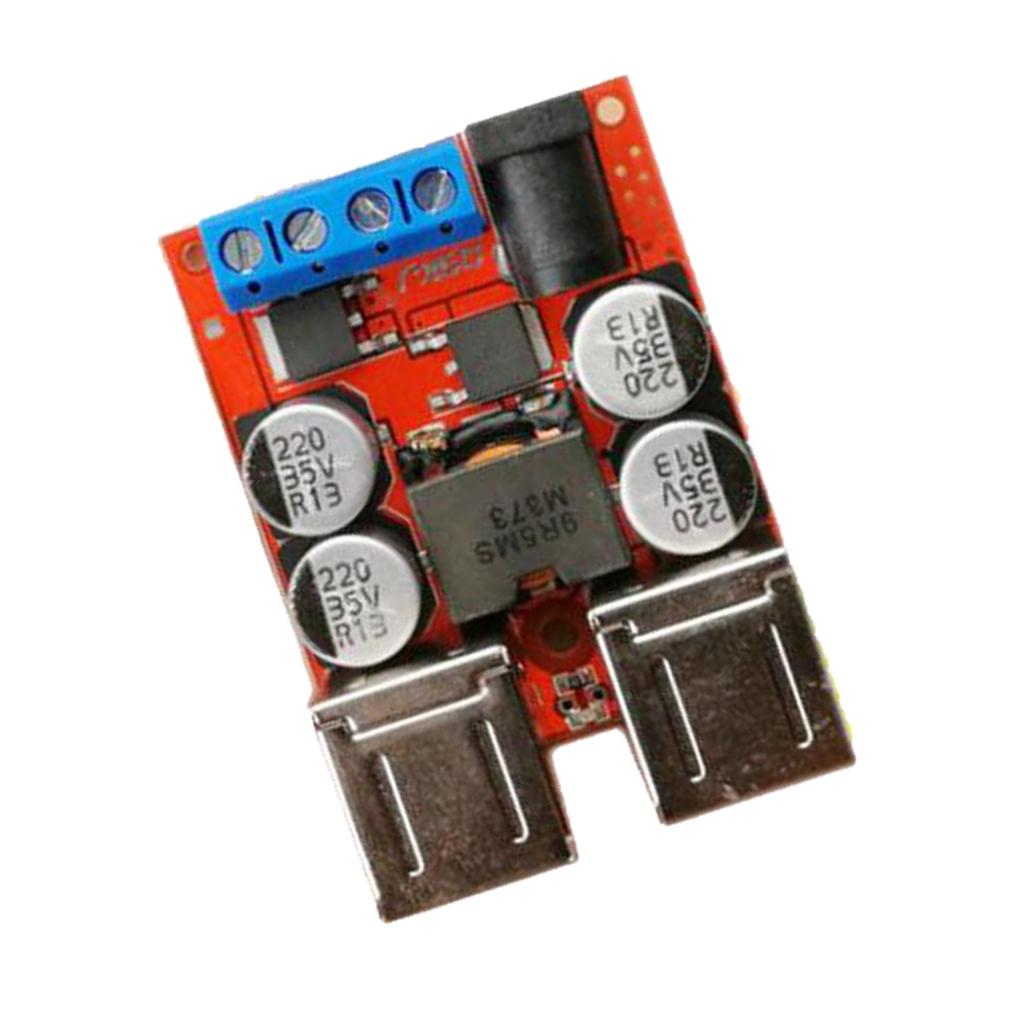DC8V-35V to-5V 8A Power Module 4-Port USB Output Car Charger