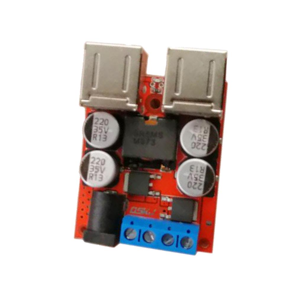 DC8V-35V to-5V 8A Power Module 4-Port USB Output Car Charger