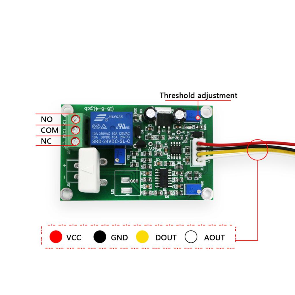 WCS1800 Hall Current Detection Sensor Module DC 0-35A Output 24V