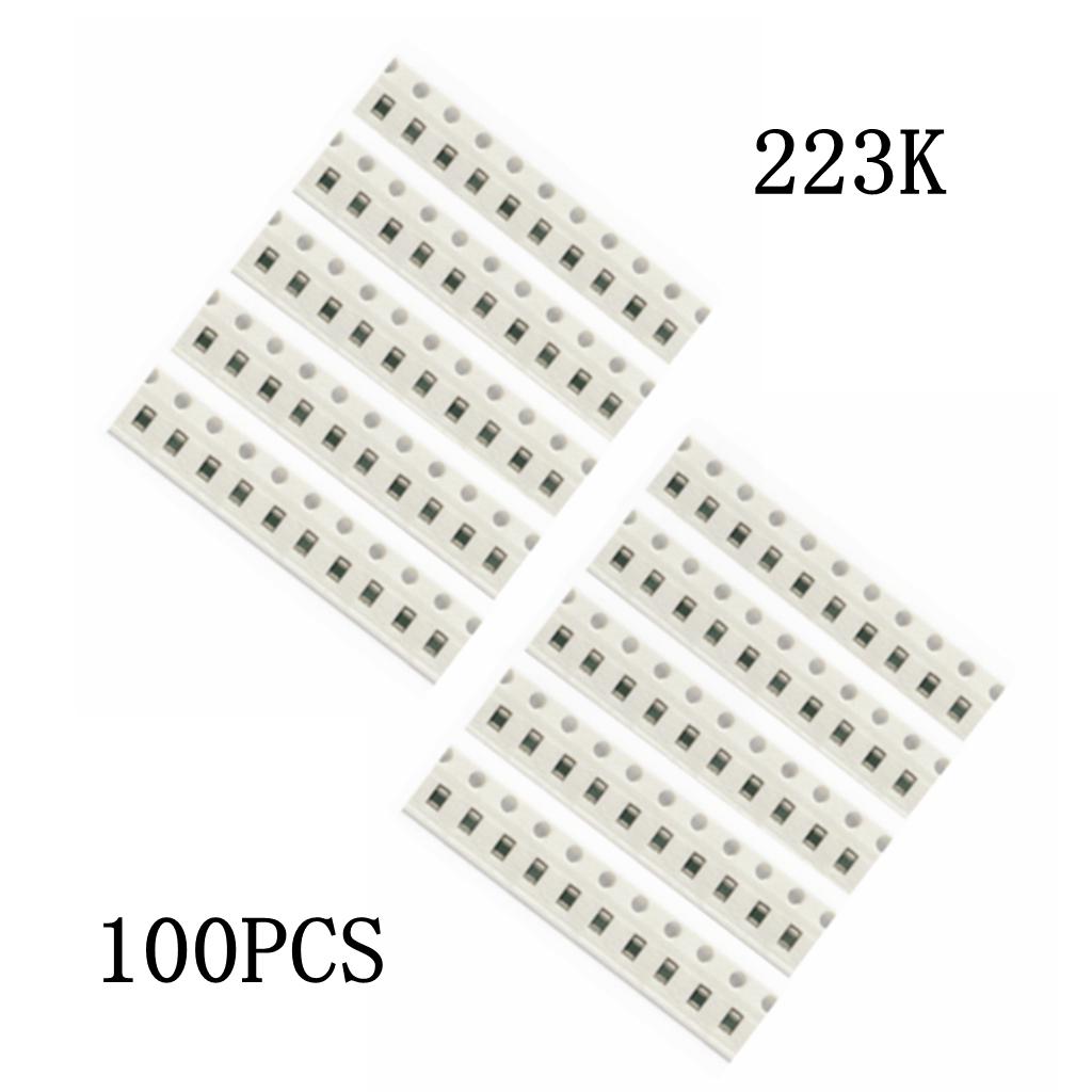 100 Pieces SMD0805 X7R 223K 22nF 0.022UF Chip Capacitors 50V 10%