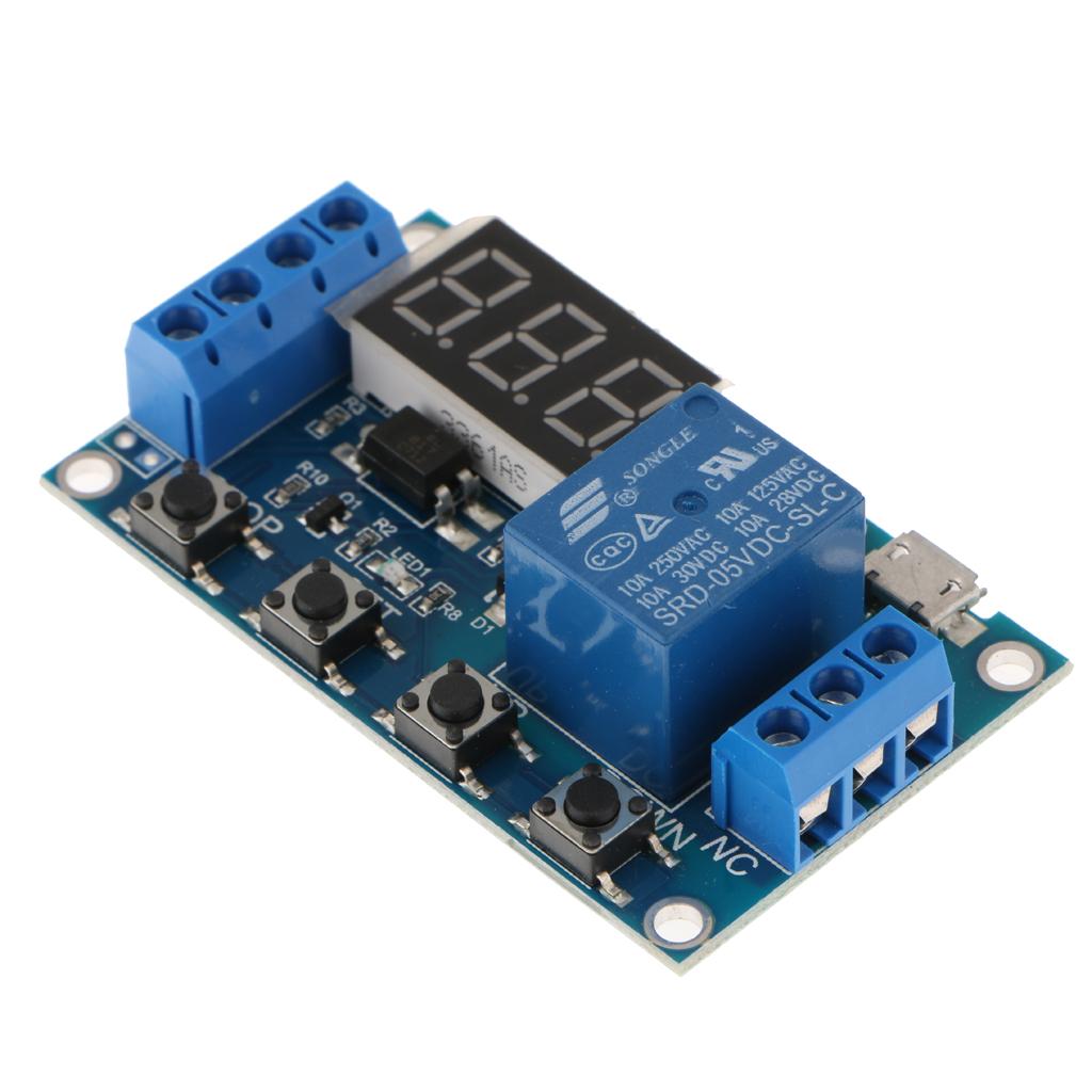 6-30V Adjustable Relay Timer Cycle Module Switch Trigger Time Delay Circuit