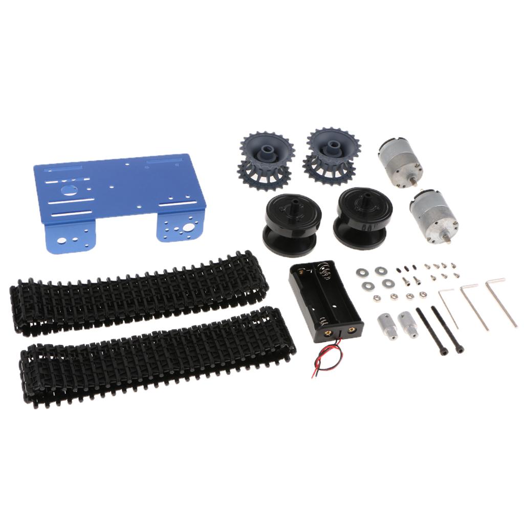 DIY TP101 Robot Chassis Tank Smart Car Kit With Crawler Motor Blue