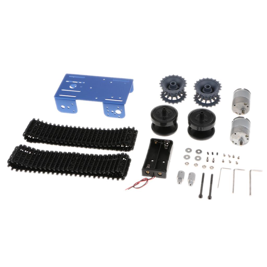 DIY TP101 Robot Chassis Tank Smart Car Kit With Crawler Motor Blue