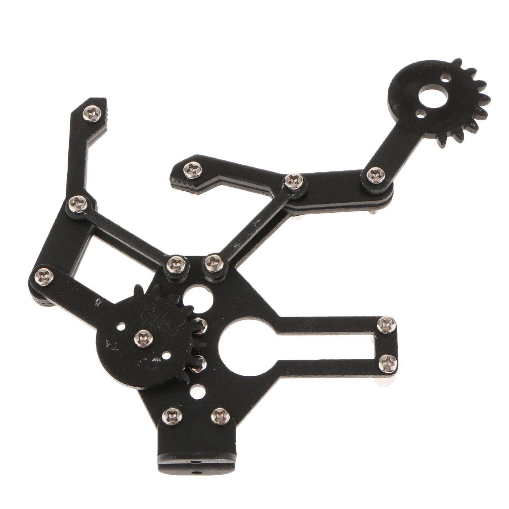 Manipulator Mechanical Arm Paw Gripper Clamp Kit For Robot Black