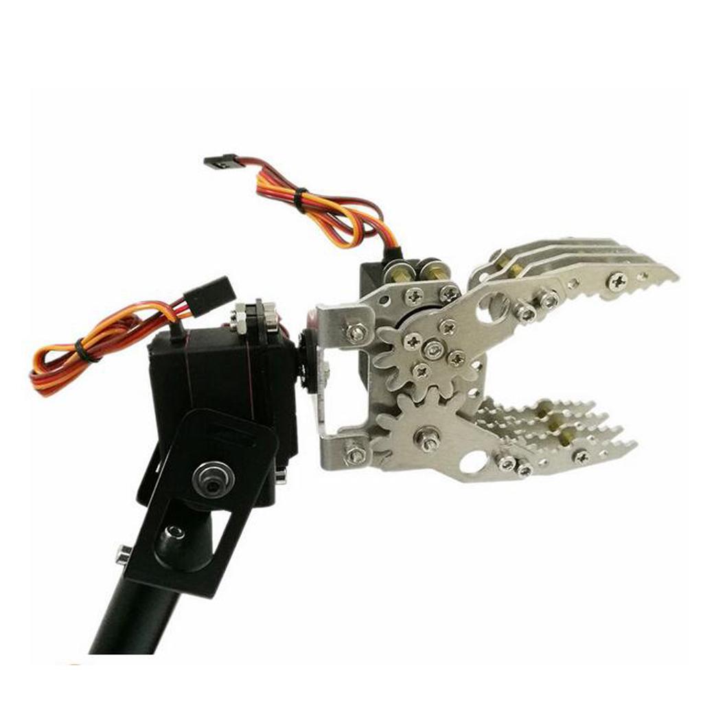 Stainless Steel 8DOF 8 Degrees of Freedom DIY Mechanical Robot Arm Claw Kit