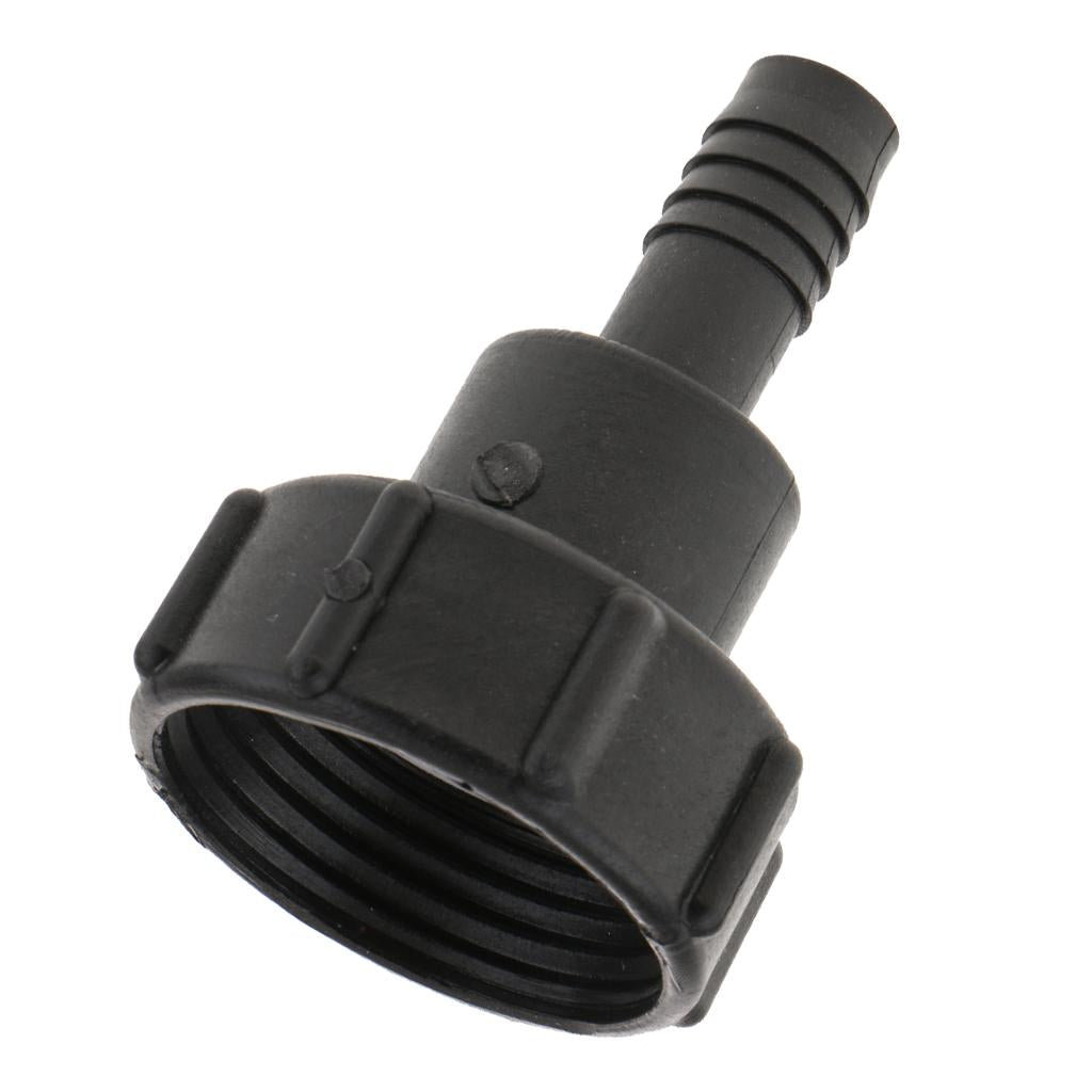 IBC Tank Adapter Water Tank Connector 2 to 3/4" Garden Hose Black"