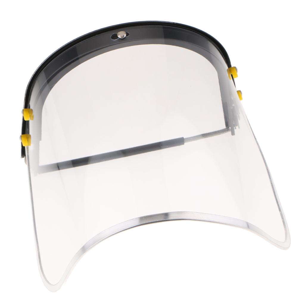 Bionic Face Shield with Clear Polycarbonate Visor and Anti-Fog/Hard Coat PVC face screen