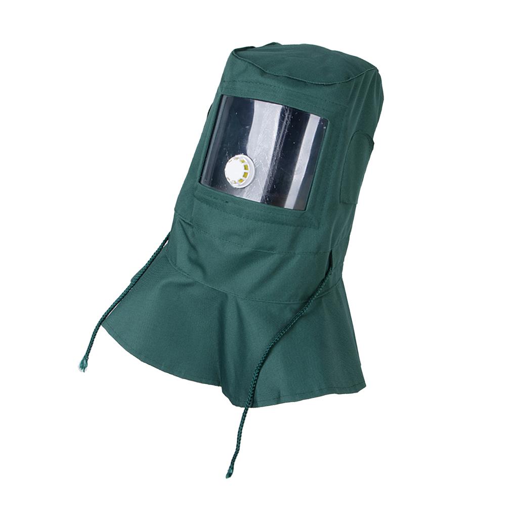 Blackish Green Anti-dust Sand Blasting Hood