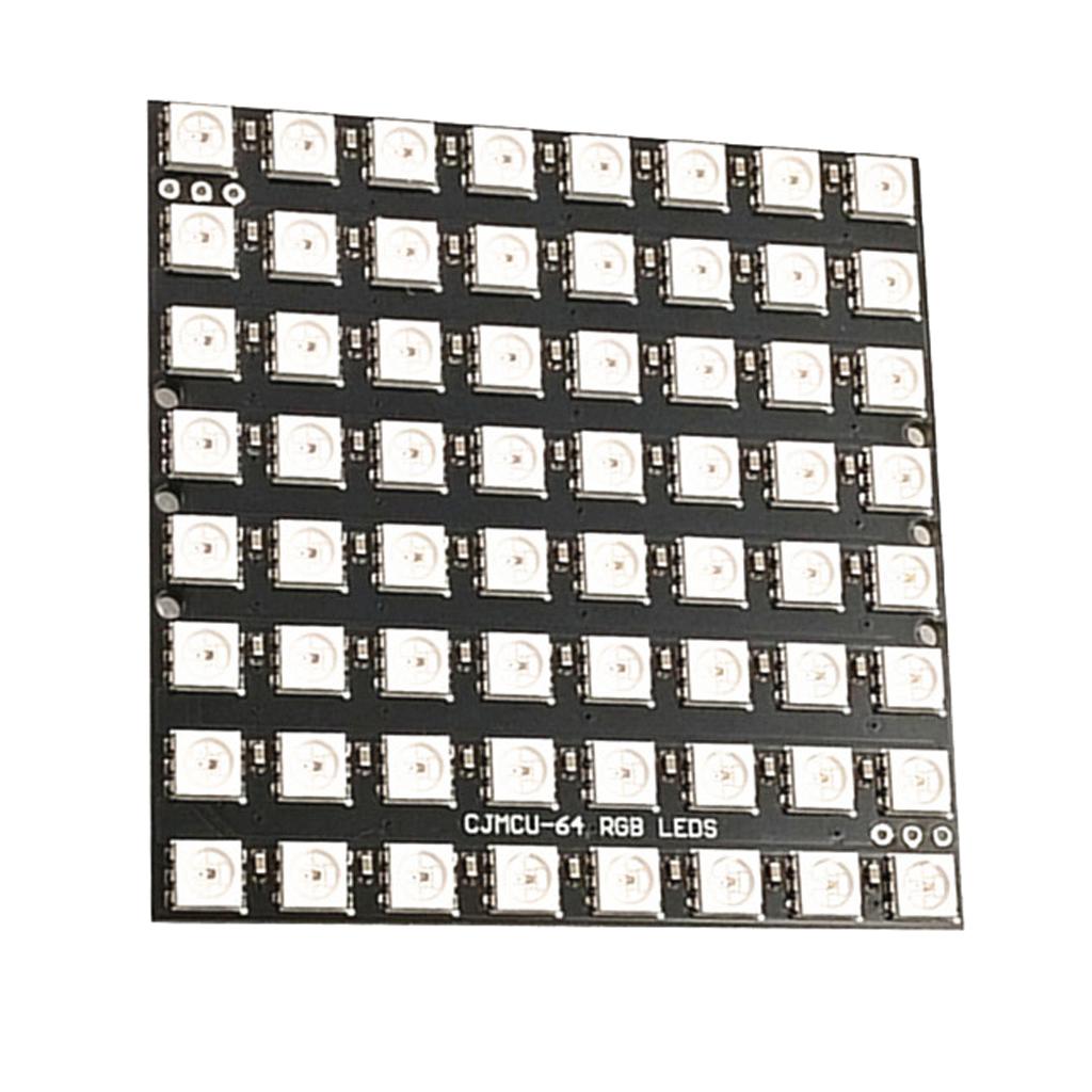 64 Bit WS2812 5050 Matrices LED RGB Full Color Module Board for
