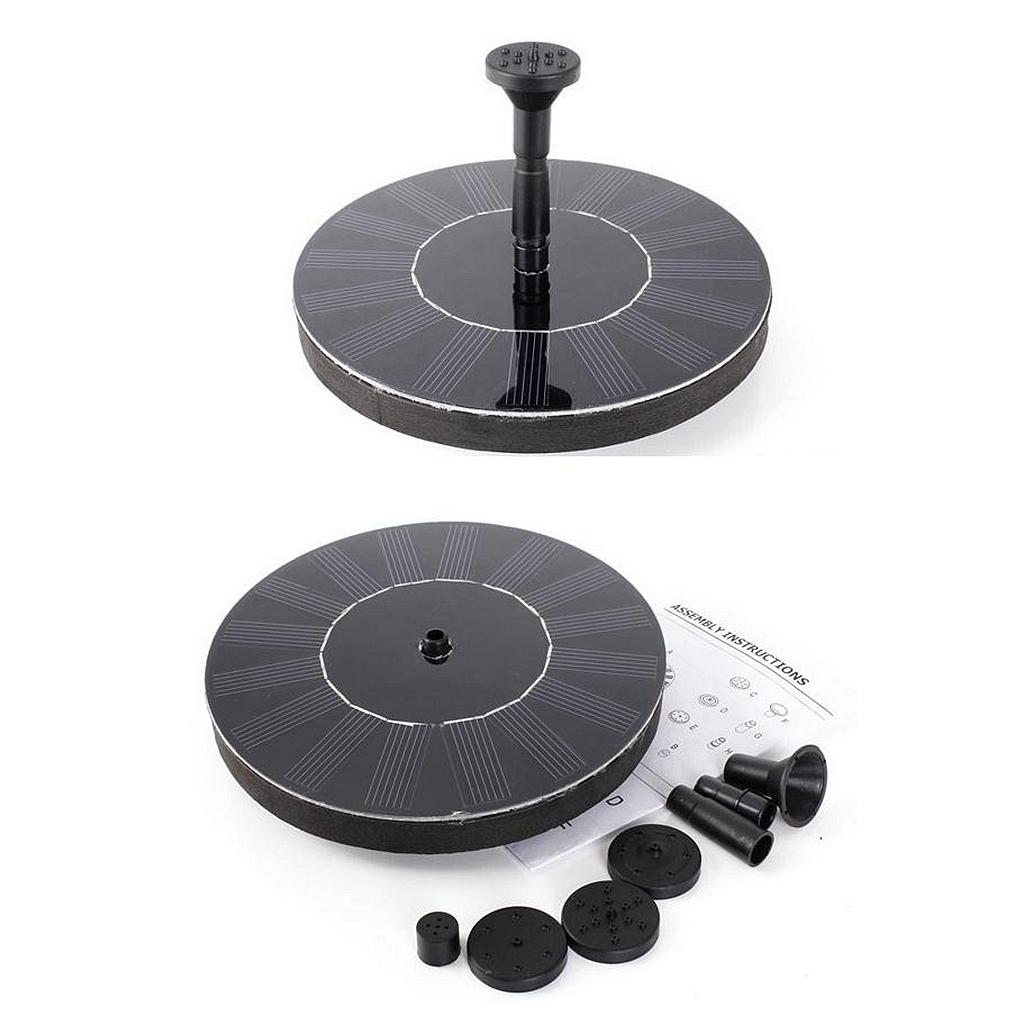 Solar Powered Water Pump Floating Fountain Outdoor Pond Garden Patio