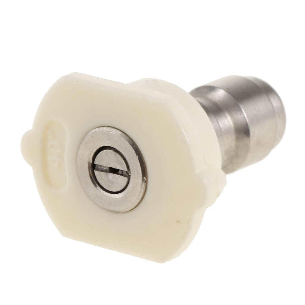 1/4 Quick Connection Design Pressure Multiple Degrees Washer Spray Nozzle White 40 degrees
