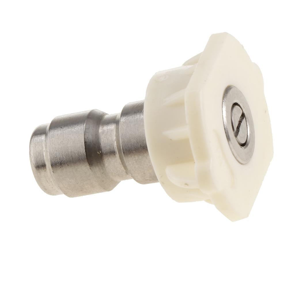 1/4 Quick Connection Design Pressure Multiple Degrees Washer Spray Nozzle White 40 degrees