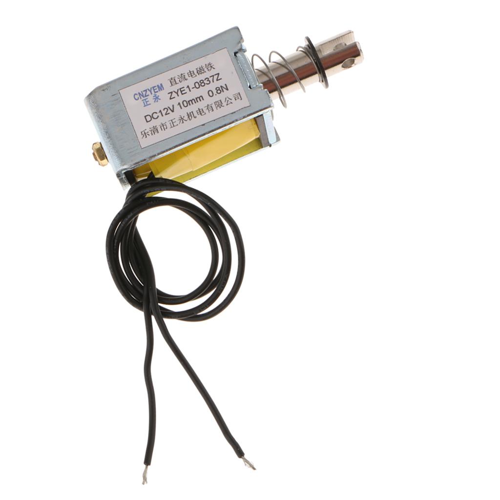DC With Push Pull Solenoid Bolt Locks Automatically 12V