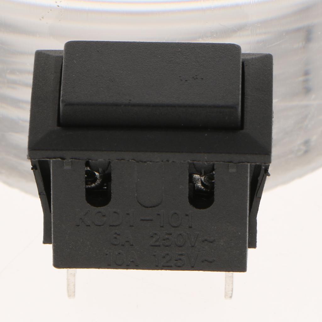 Mini Square Button Switches,Plastic Square Button Toggle,Push Toggle 10 Pcs