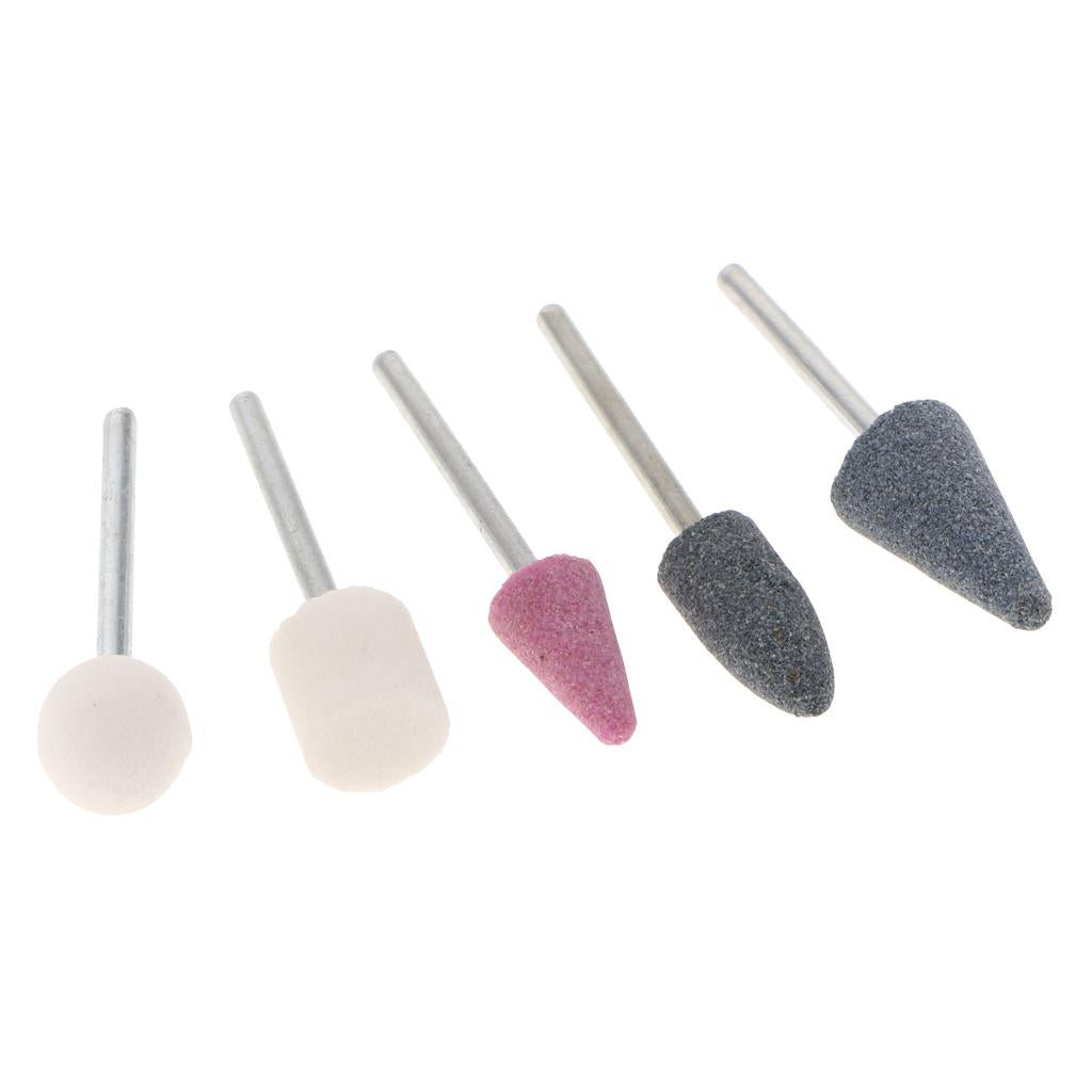 5Pcs Polishing Grinding Head,Mounted Point,Grinding Head Buffing Bits 3mm