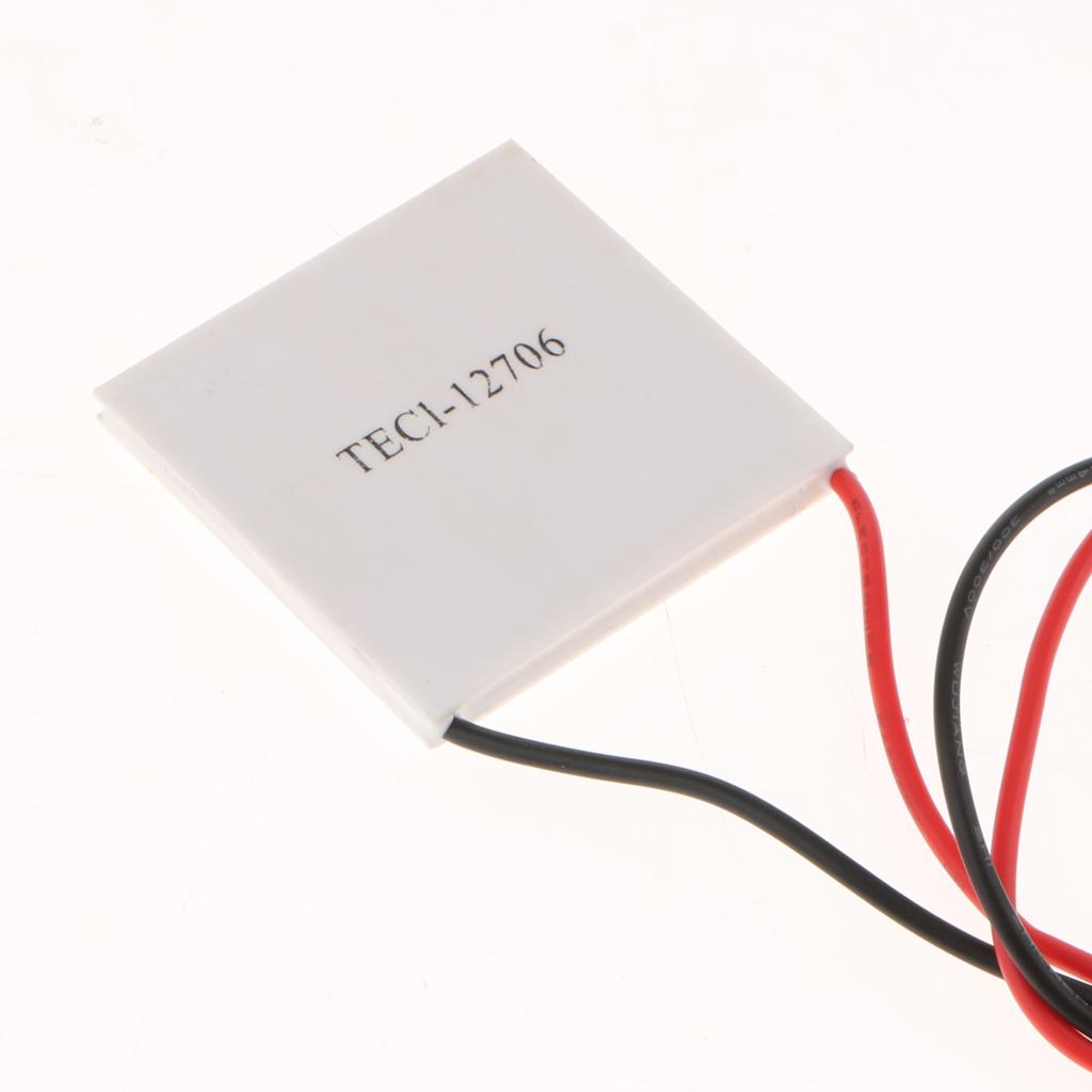 12V 4.5A Semiconductor Refrigeration Film Sheet Heatsink Peltier TEC1-12706