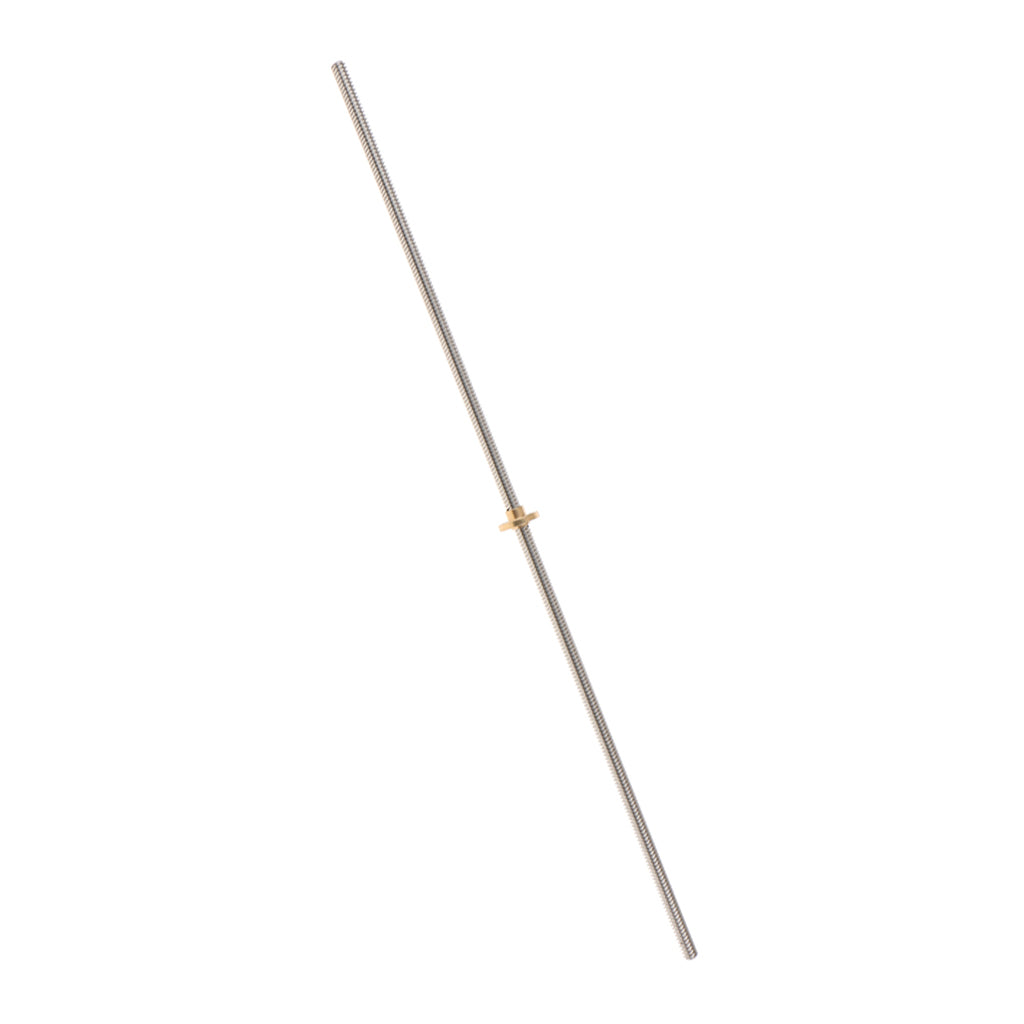 T8 Stainless Steel Lead Screw with Brass Nut for 3D Printer 500mm