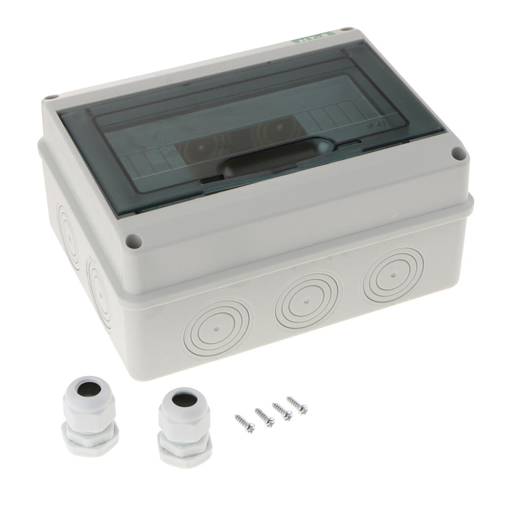 5 / 8 Ways Plastic Distribution Box for Circuit Breaker Indoor On the Wall 8WAYS