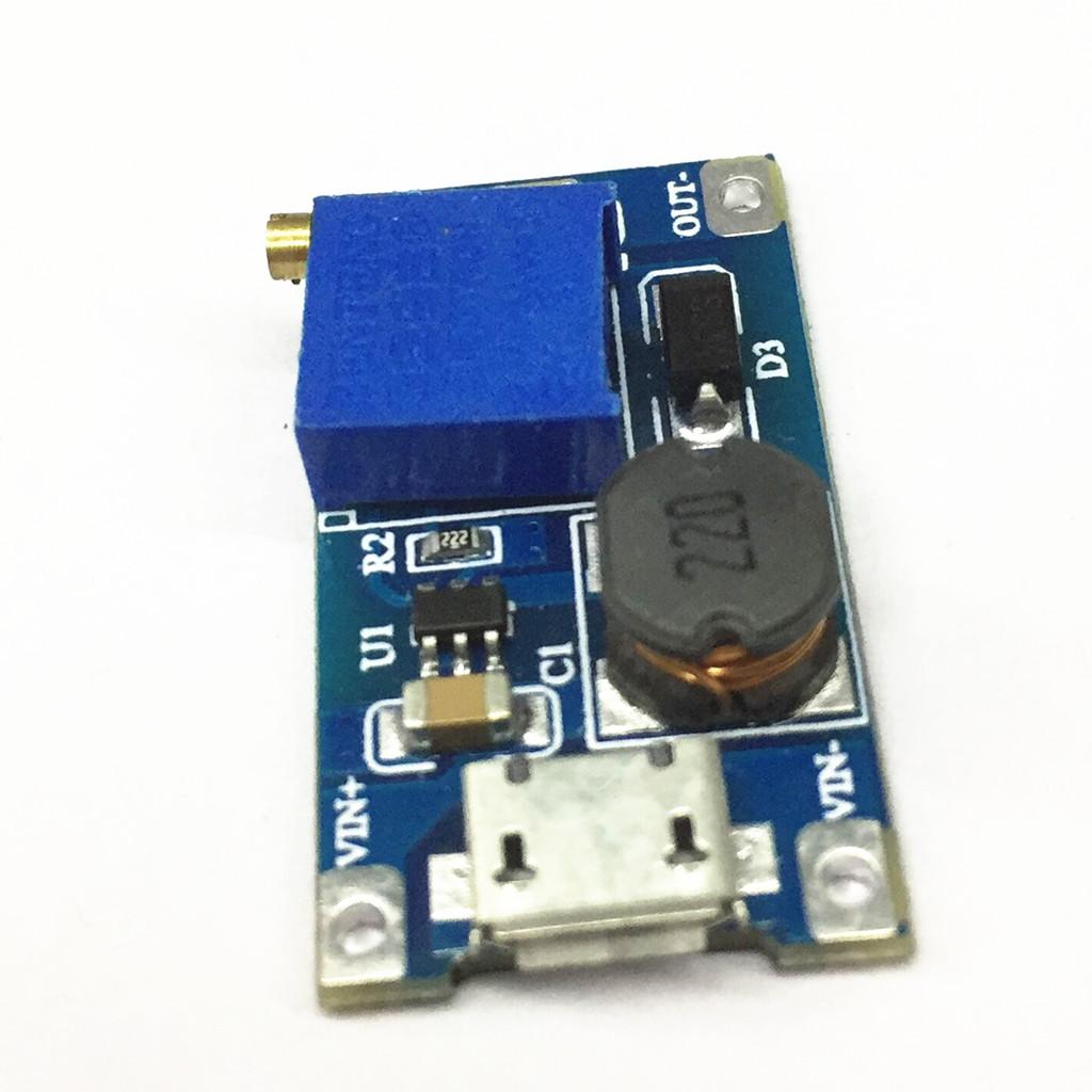 DC-DC Boost Converter 2-24V to 5-28V 2A Step Up Voltage Module