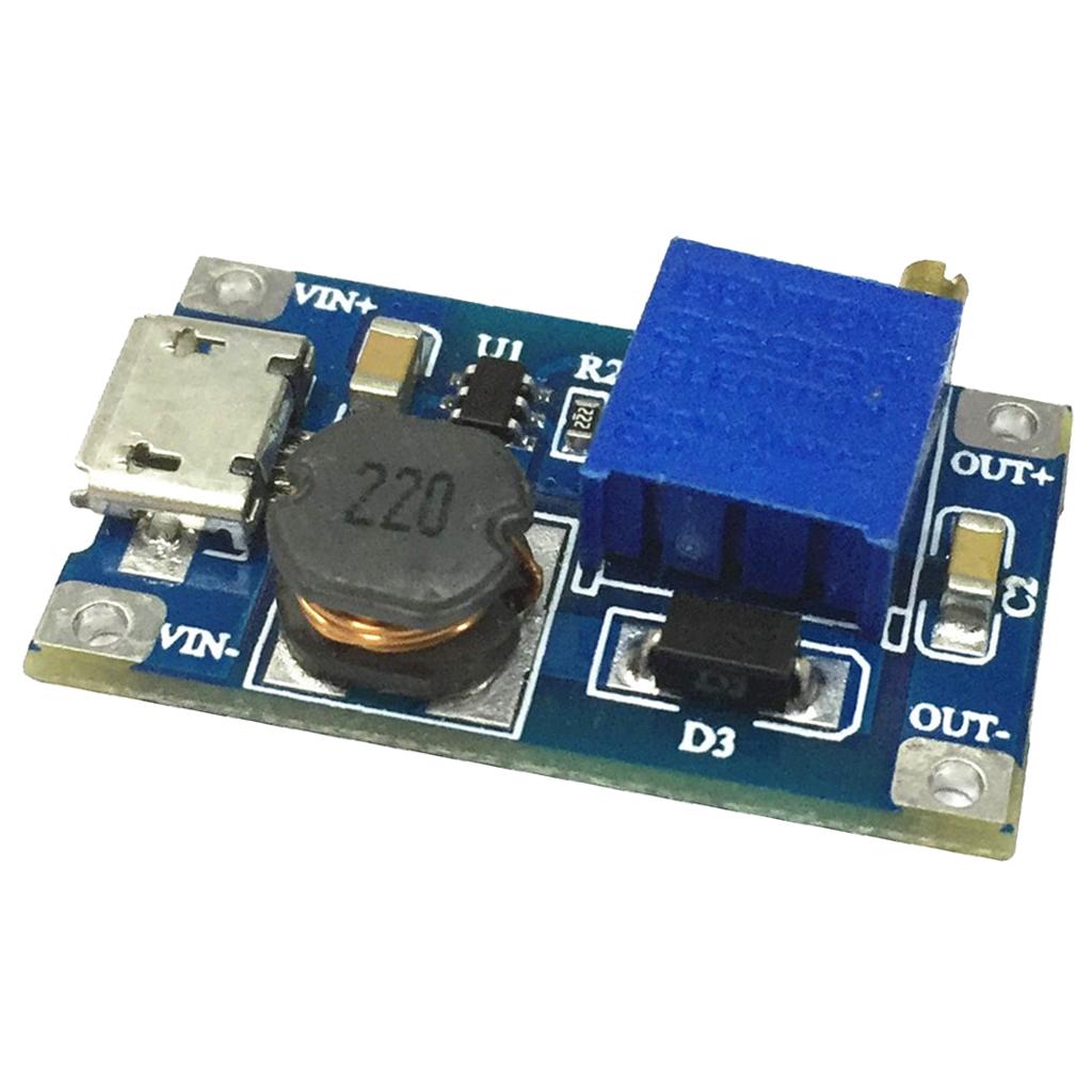DC-DC Boost Converter 2-24V to 5-28V 2A Step Up Voltage Module