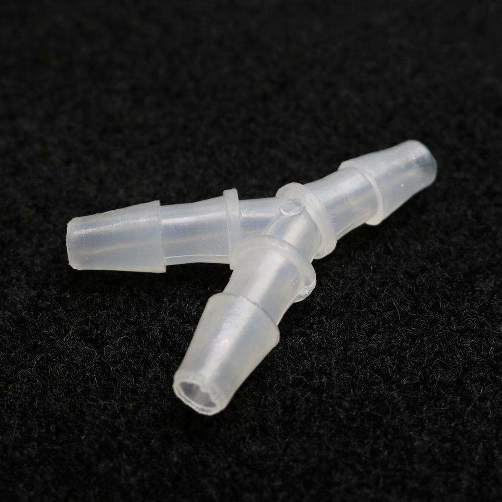 3 Pieces Y Type Equal Diameter Tee Hose Joints Silicone Tube 9.5mm