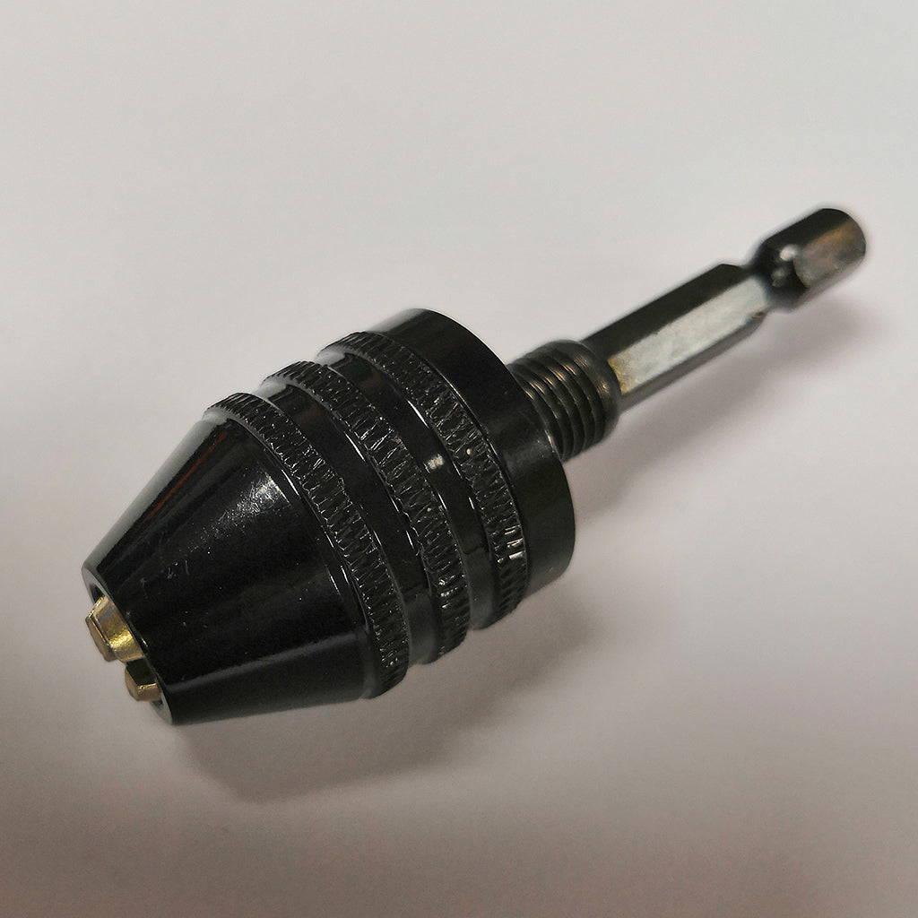 0.5-8mm 1/4 Hex Shank Keyless Drill Chuck Screwdriver Impact Driver Adapter"