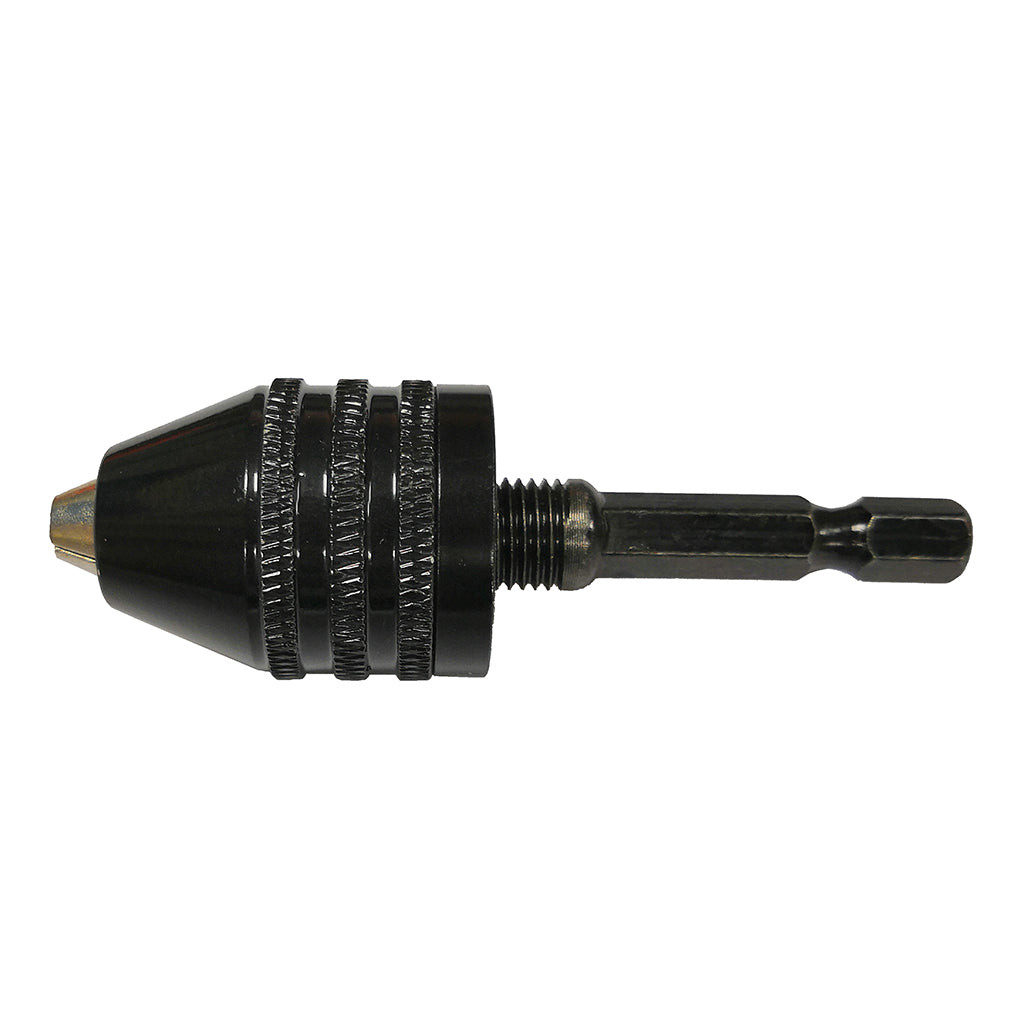 0.5-8mm 1/4 Hex Shank Keyless Drill Chuck Screwdriver Impact Driver Adapter"