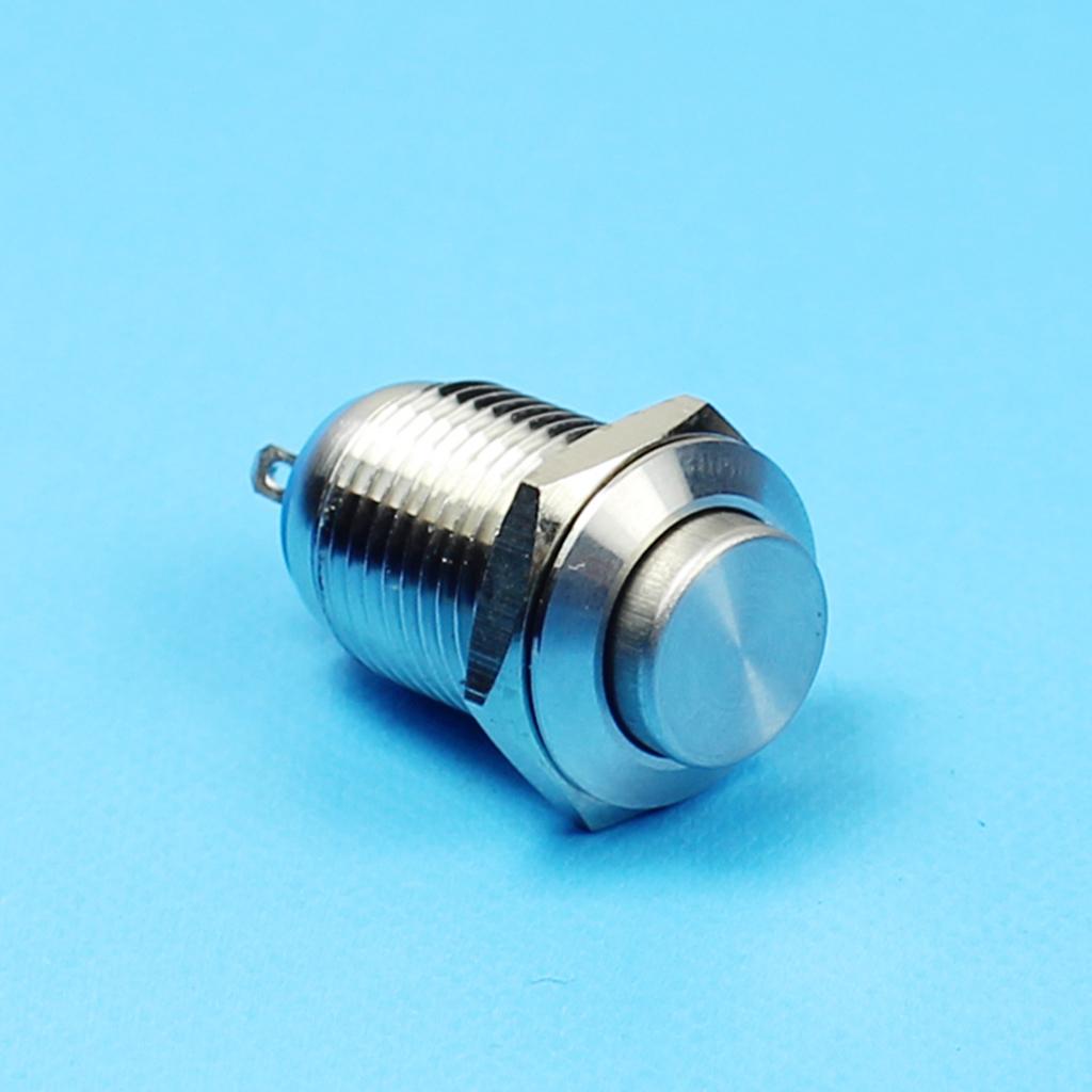 12mm 36V Latching Metal Push Button Switch High Head 3 PIN
