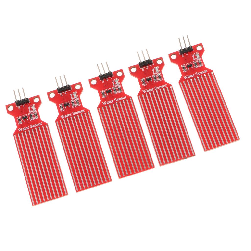 5 Pieces Rain Water Sensor Liquid Level Sensor Module Detection for