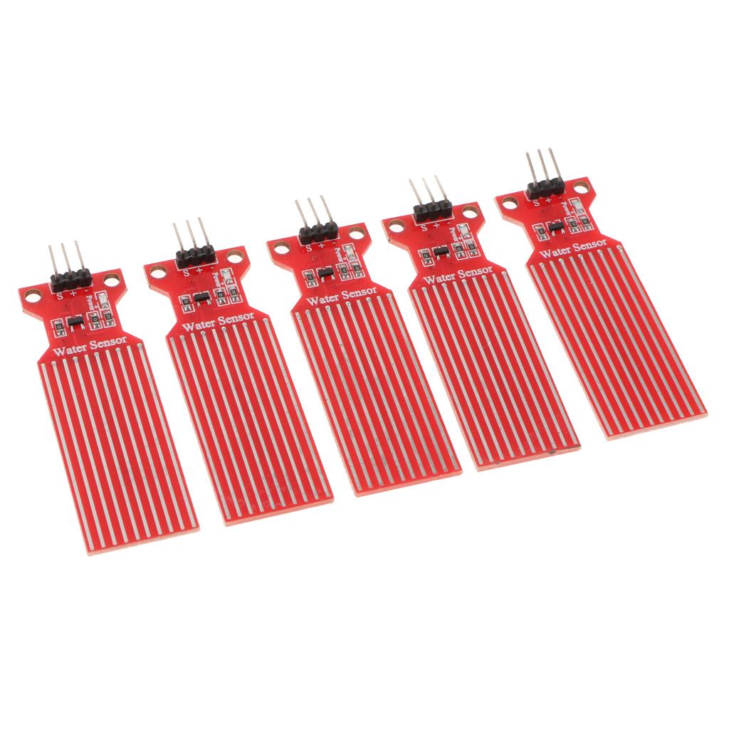 5 Pieces Rain Water Sensor Liquid Level Sensor Module Detection for