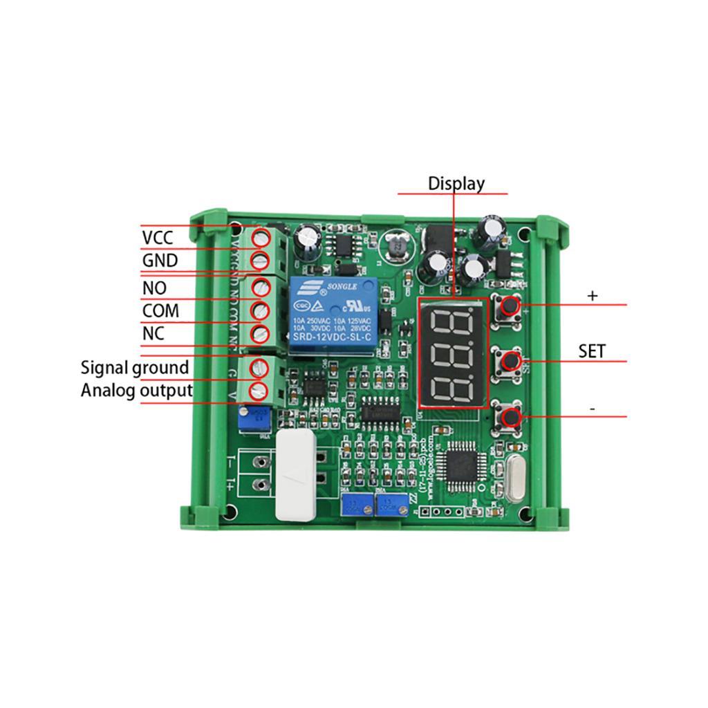 DC Current Display Detection Tester Meter Board Sensor Module 0-10A w/Base