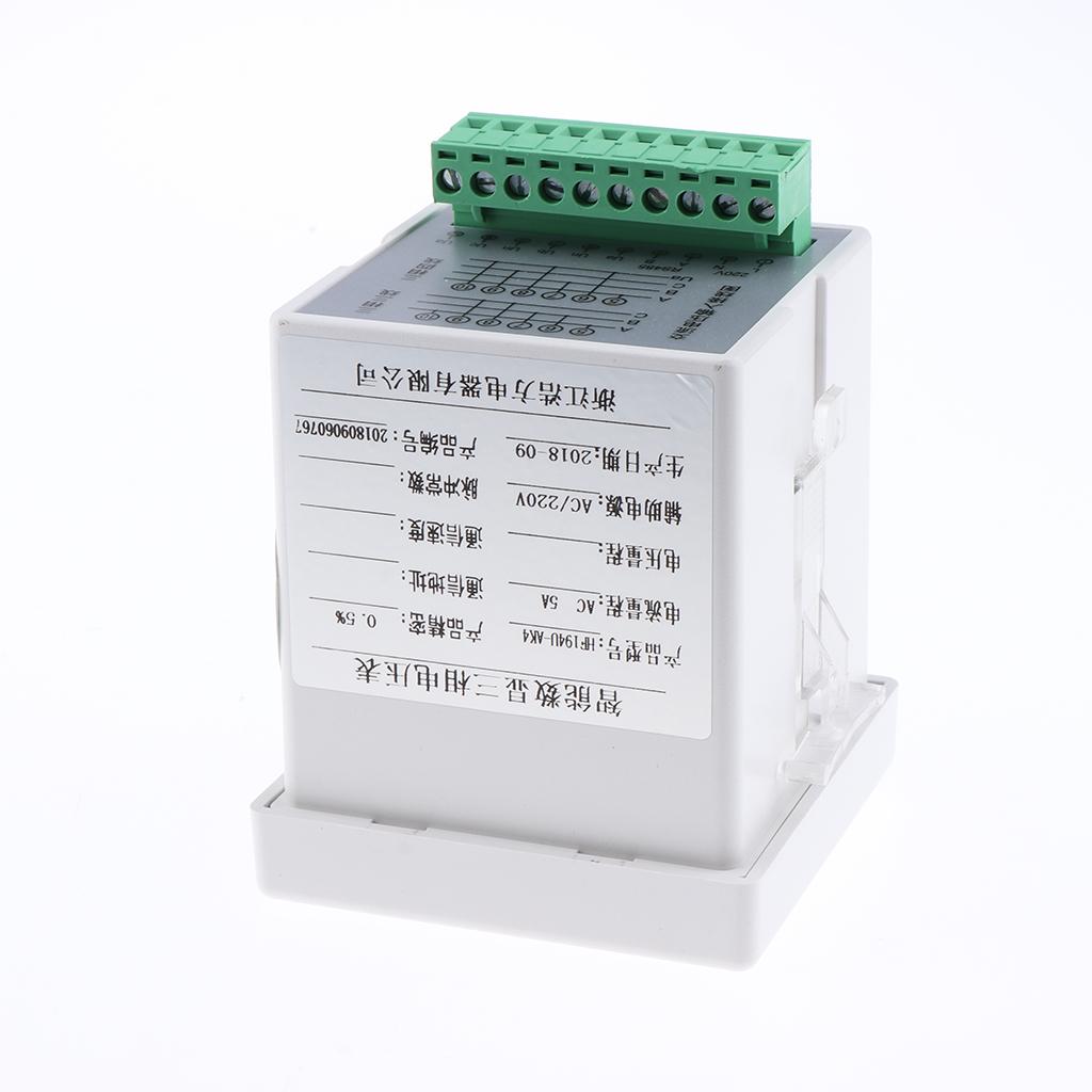 AC 3 Phase Digital LED Din Rail Voltmeter Multi-function Meter HF194U AK4