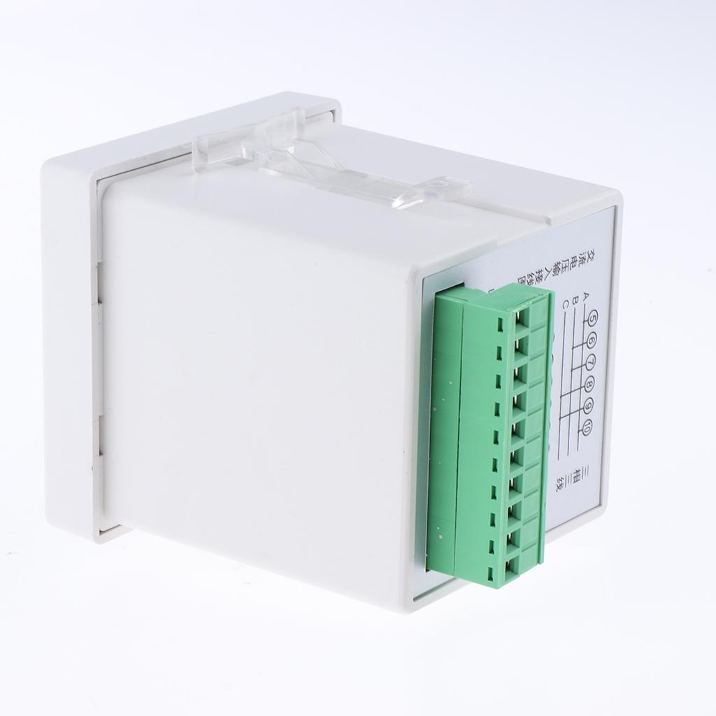 AC 3 Phase Digital LED Din Rail Voltmeter Multi-function Meter HF194U AK4