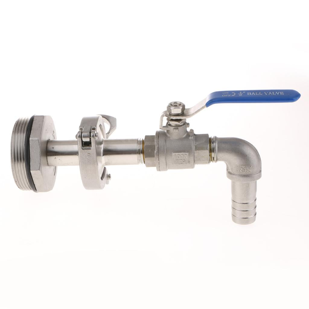 90 Degree Ton Barrel Replacement Outlet Tap for Oil Water Outlet Discharge Port Inner Diameter 20MM