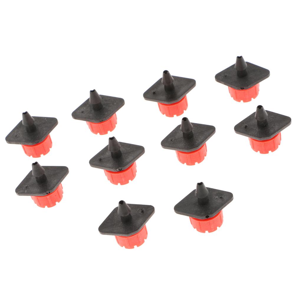10PCS Micro Flow Dripper Drip Head 1/4 Inch Hose Garden Irrigation Misting