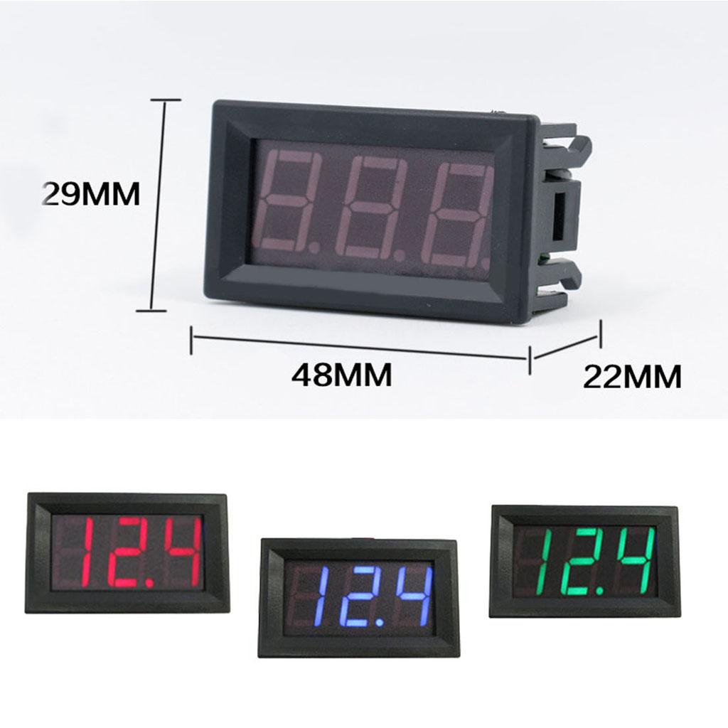 0.56 inch 2-wire 4.5-30V DC LED Display Digital Voltmeter Red