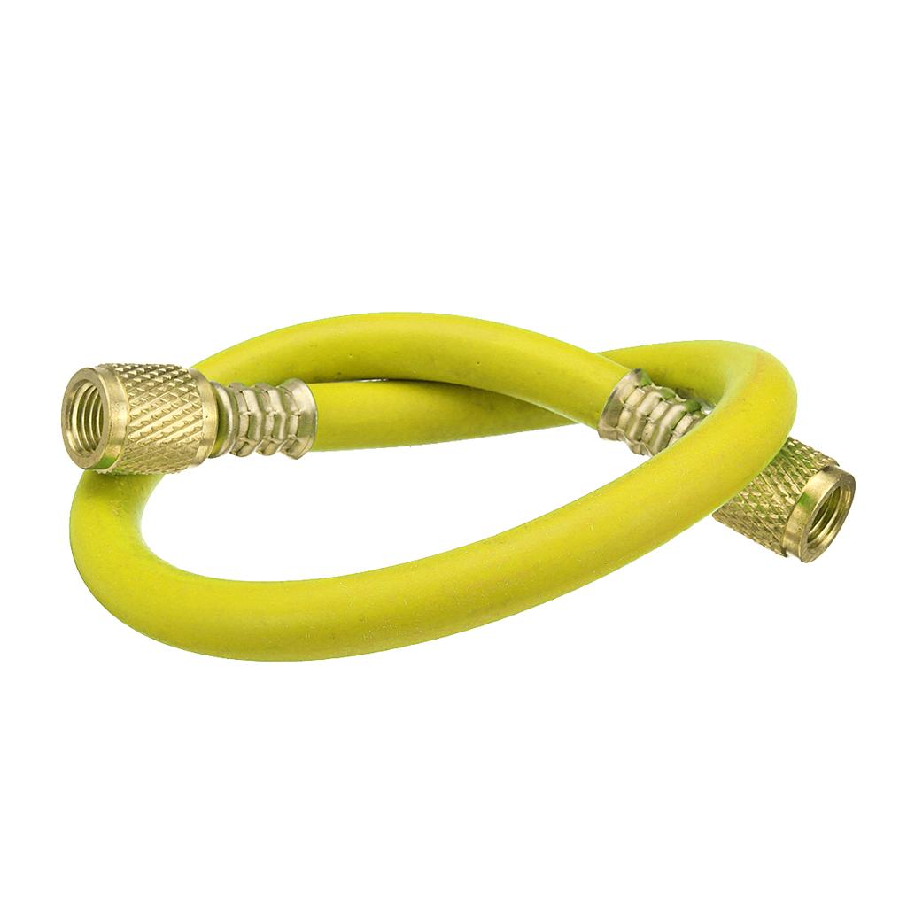 Car R12 R22 Can Tap Tapper Air Conditioning Refrigerant Recharge Hose Kit Yellow