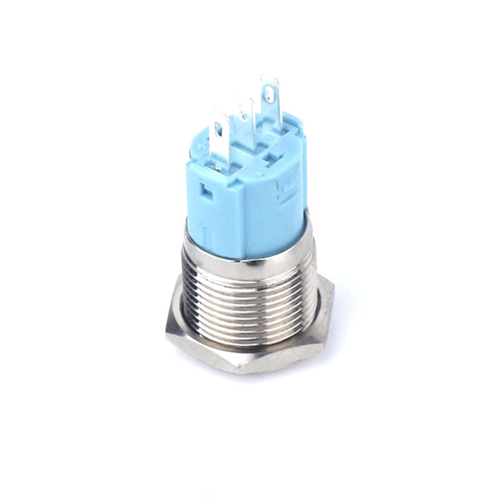 16mm Metal Push Button Switch,Latching Momentary Button On-Off Self-locking