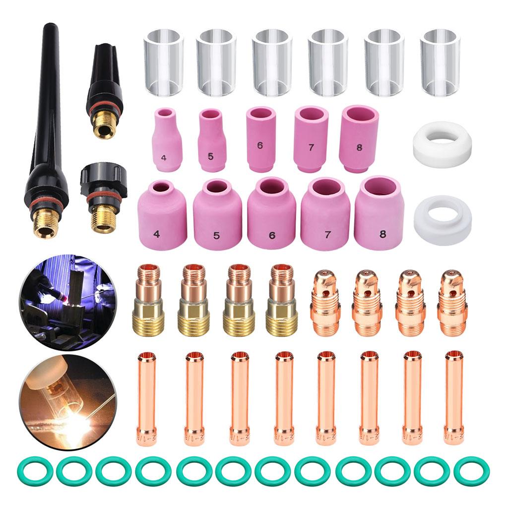49 Piece Blowtorch Stubby Gas Lens Glass Cup kit Practical Welding
