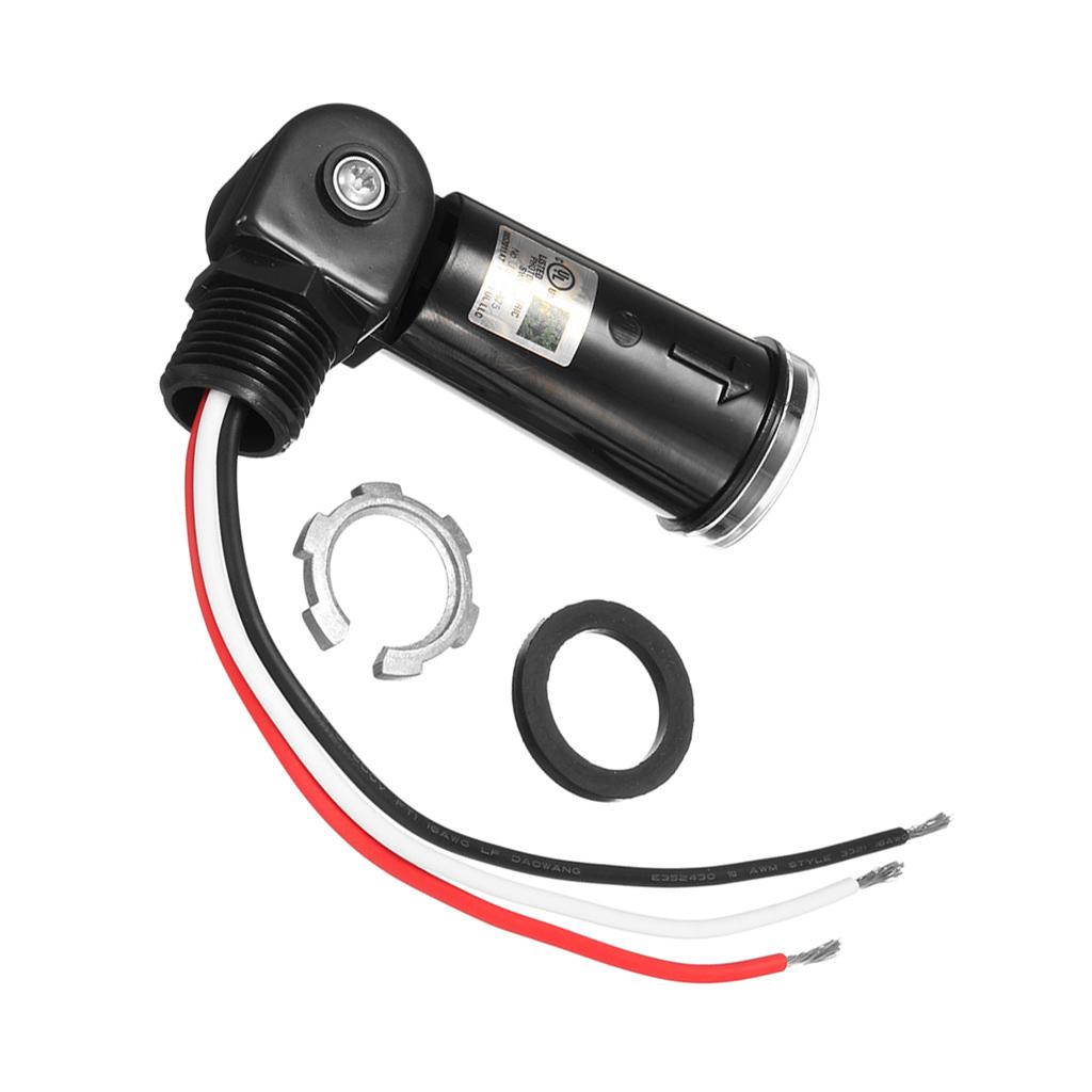 LED Compatible 120V Dusk Dawn Outdoor Swivel Photo Control Photocell to Wall