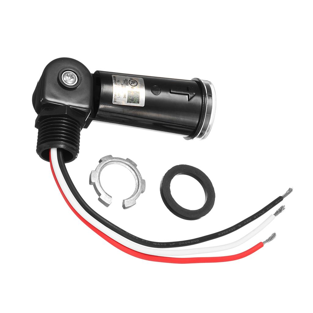 LED Compatible 120V Dusk Dawn Outdoor Swivel Photo Control Photocell to Wall