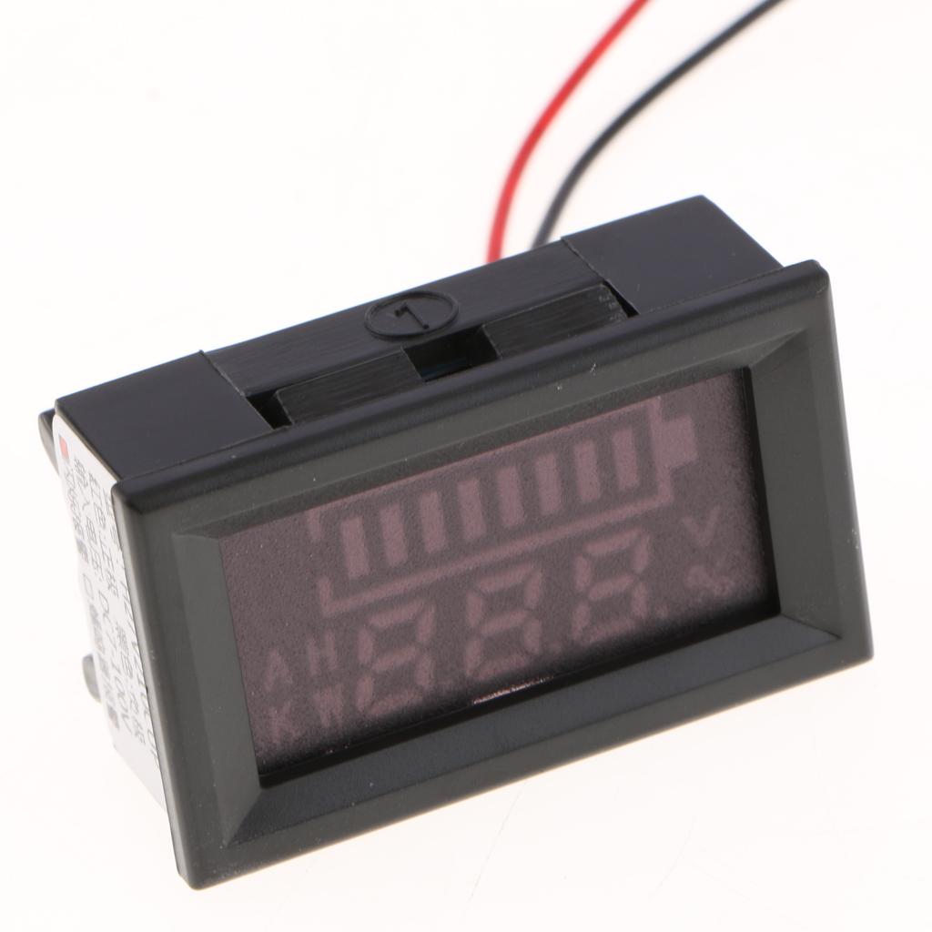 Battery Capacity Voltage Voltmeter Indicator Meter Monitor Digital LED