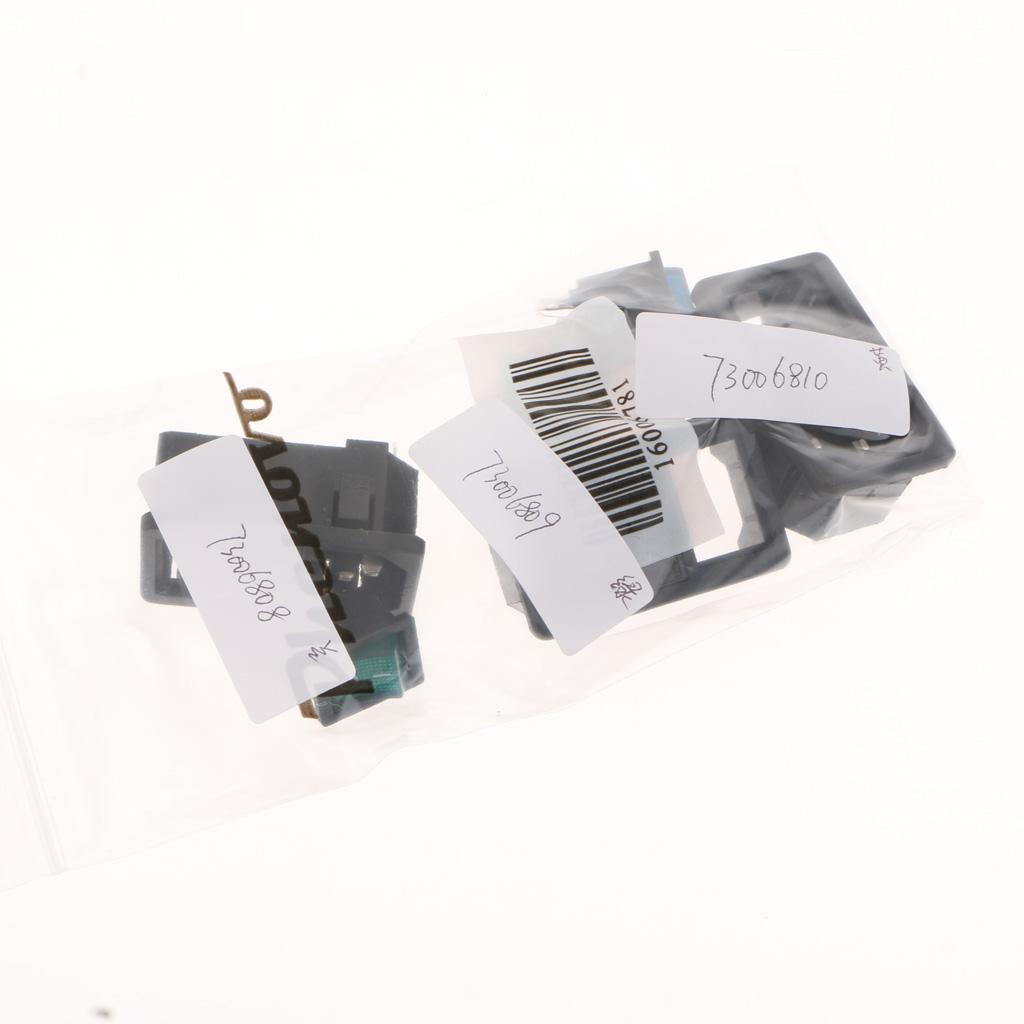 Male Power Socket 10-15A 250V Inlet Module Plug 3-in-1 card Fuse Switch Green