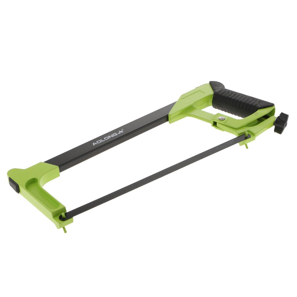 Heavy Duty Non Adjustable Hacksaw Frame And Blade Saw Cutter Cutting