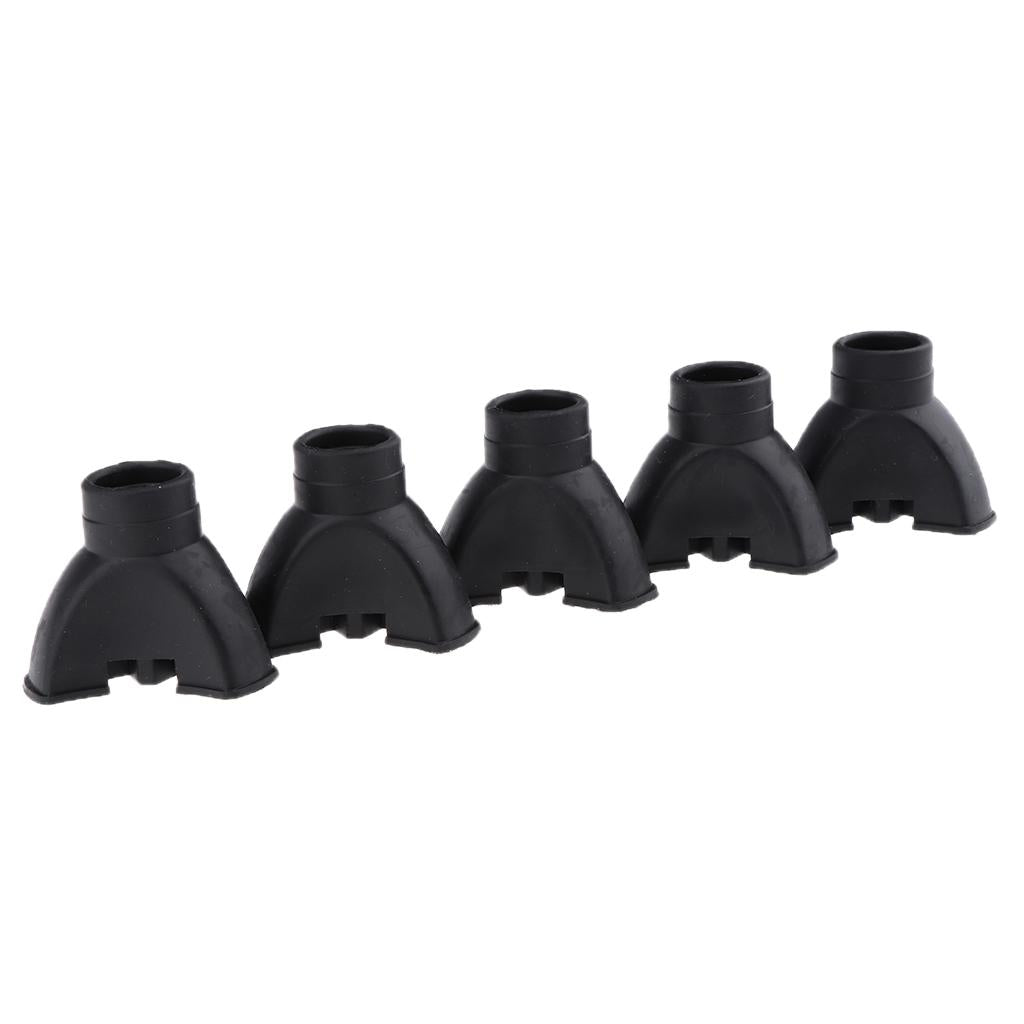 5Pcs Trekking Poles Walking Stick Canes Replacement Rubber Tips Caps 19mm