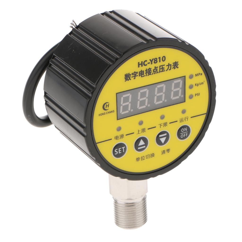 HC-Y810 Digital Electric Contact Pressure Gauge Vacuum Meter 0-1.6MPA