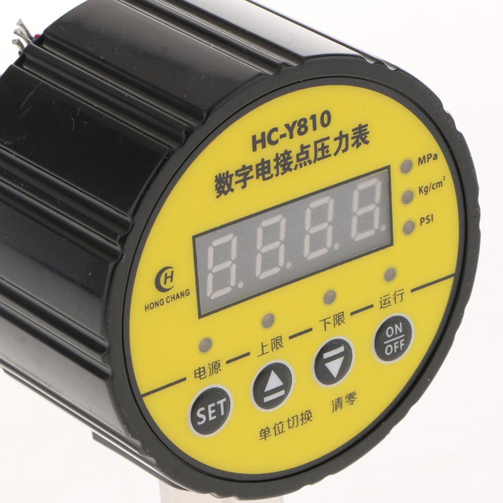 HC-Y810 Digital Electric Contact Pressure Gauge Vacuum Meter 0-1.6MPA