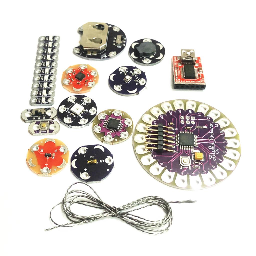 Lilypad Kit Wearable Sewable Electronics Leds Suite ATmega328P