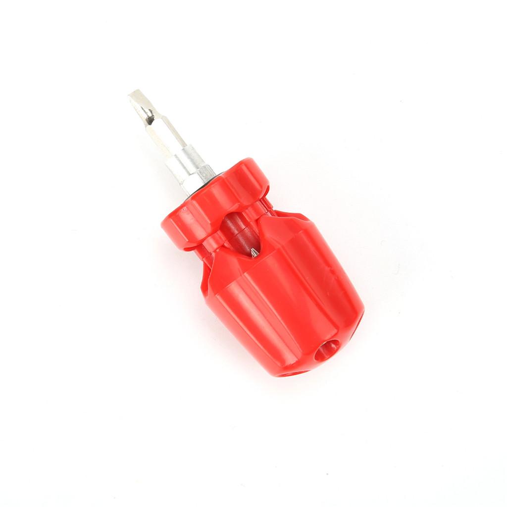 Mini 6 in 1 Screwdriver Hand Operated Tools Chrome Vanadium Alloy Red